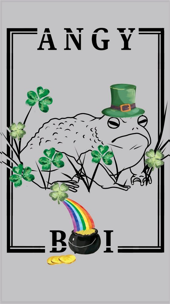 Here's a St.Patty frog boi.