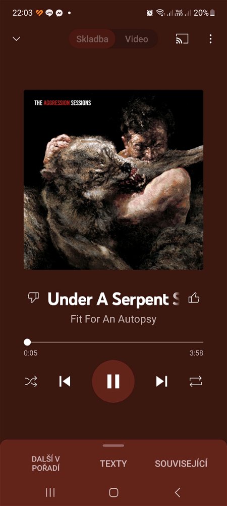 Měním to jako ponožky 🤣 ale aktuálně Under the serpent sun od Fit for an autopsy. A brutálně se těším na jejich pražský koncert