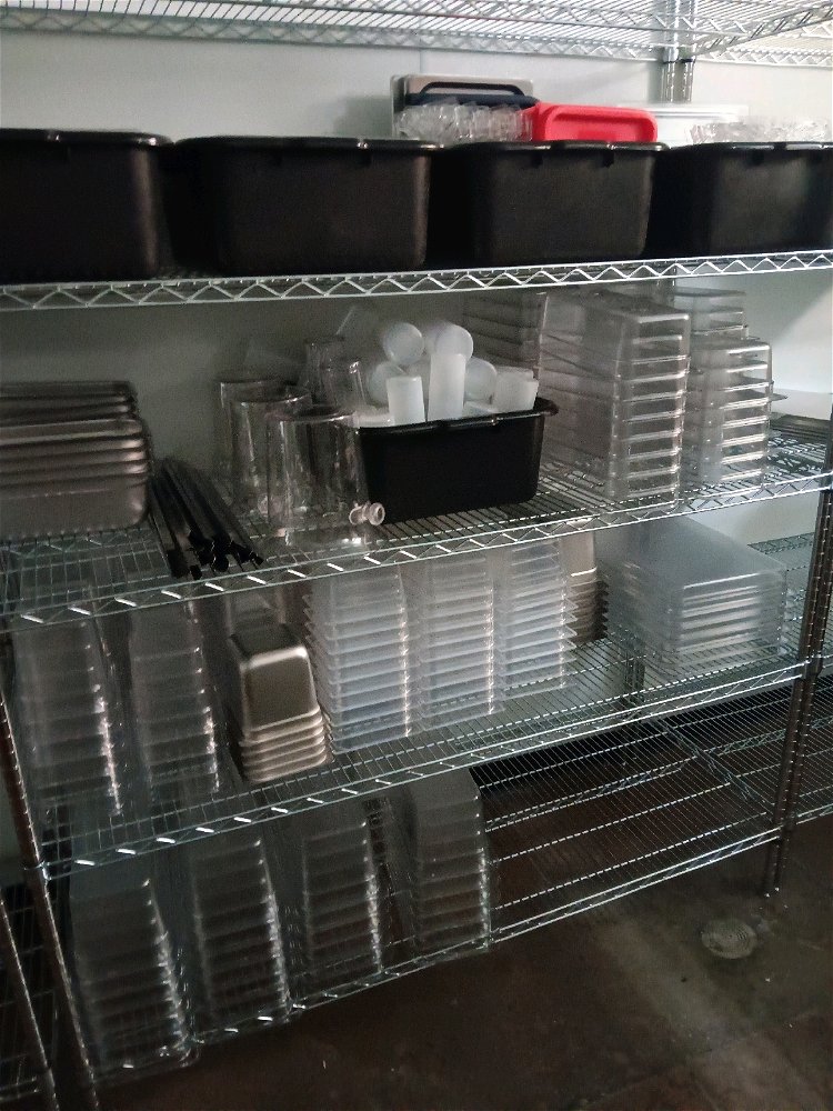 Spent most of the day putting chairs and tables together, and then washed all the new dishes, haha 😄  fun day..