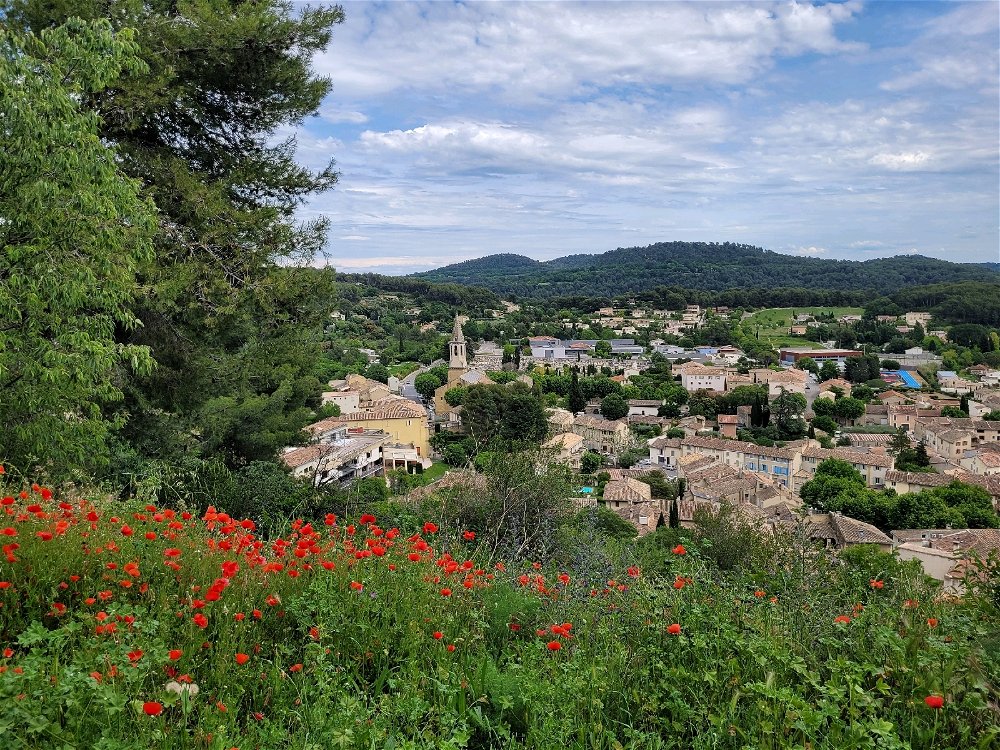 Vue sur Cadenet depuis le château