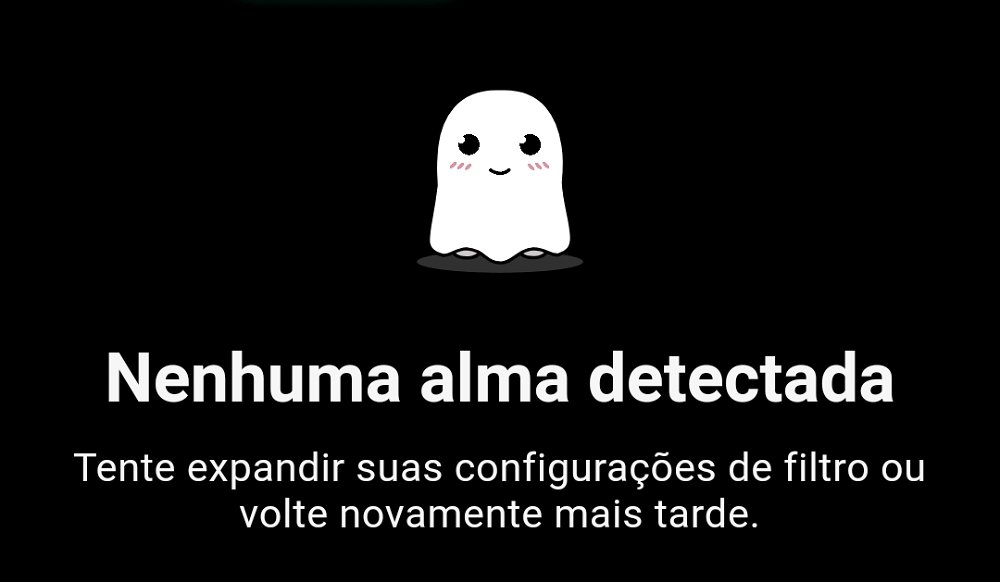 Exatamente! Mas até opção está faltando aqui. 😅