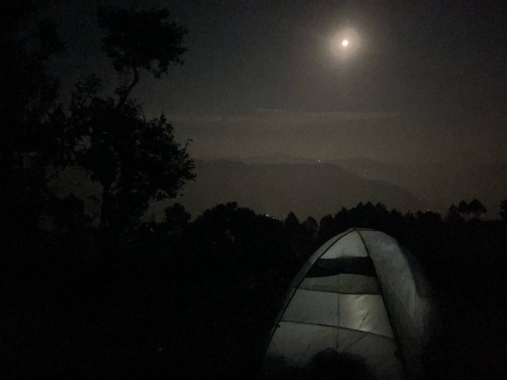 camping ⛺️ over mountain at Uttarakhand