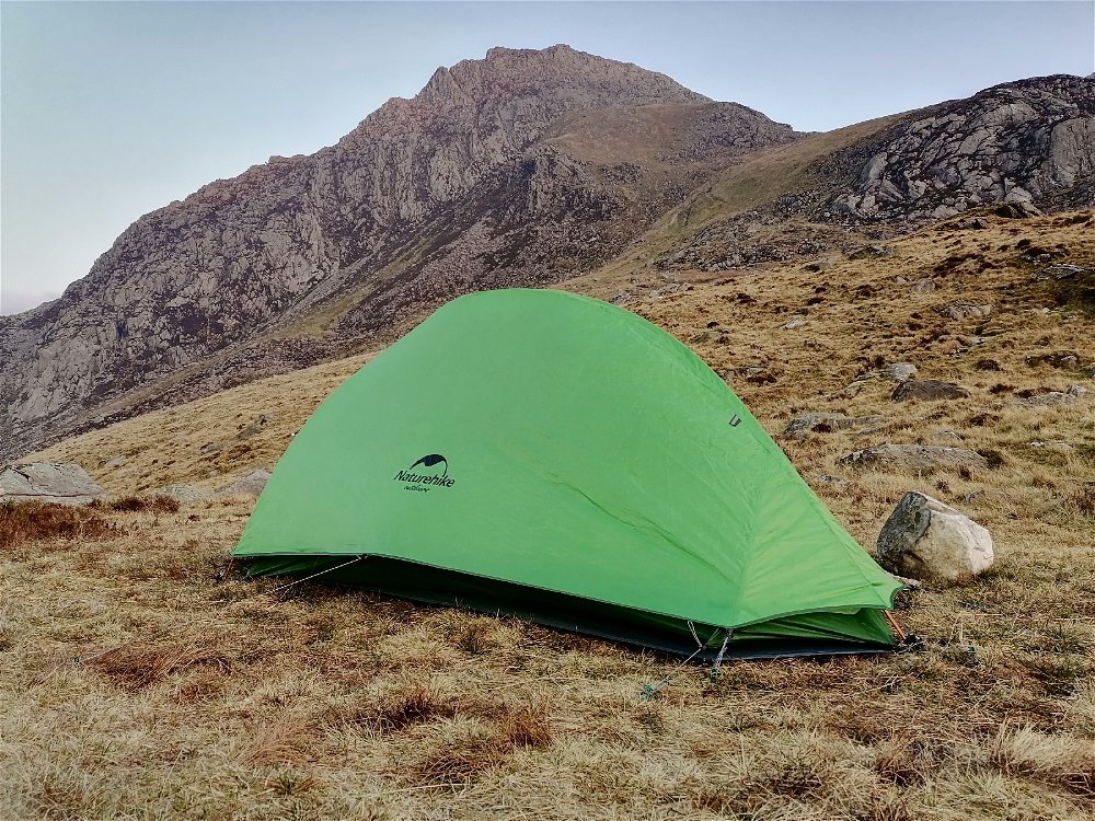 Camping under Tryfan, Snowdonia, Wales, UK