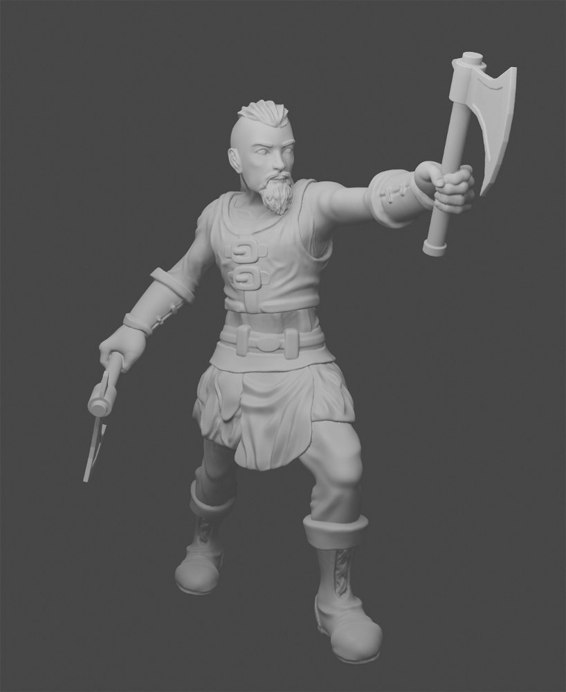 Viking sculpt
