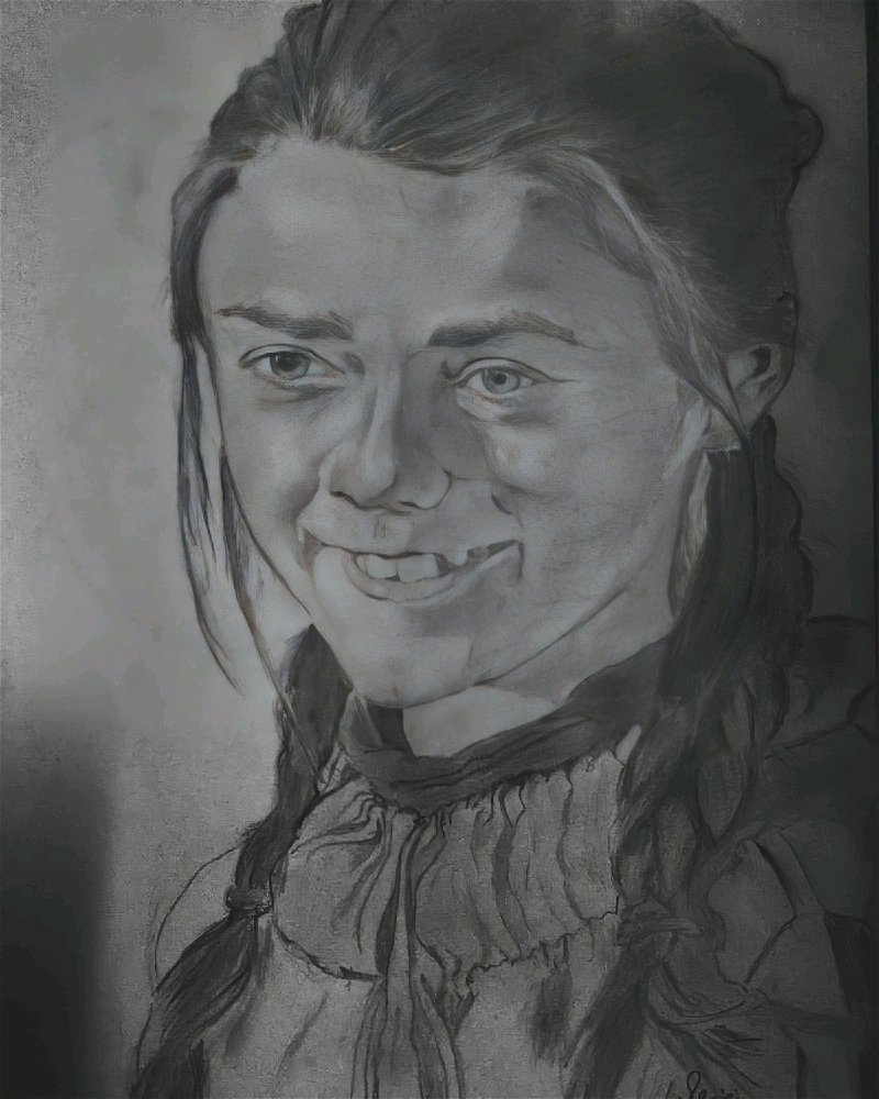 Drawn a few years ago when I was watching Game of Thrones' sixth season and became a fan of Arya.