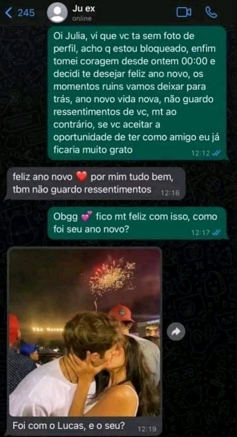 Desnecessário isso da parte da mina. Por isso falam que mulheres não tem coração.