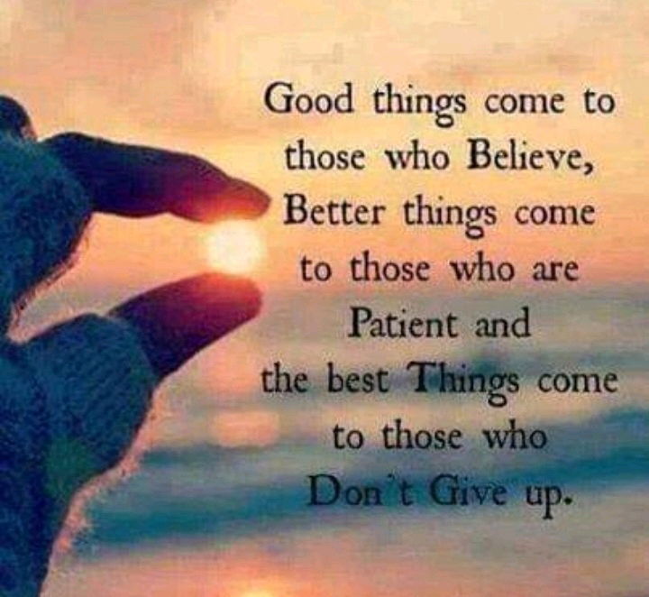 Never ever give up 😊