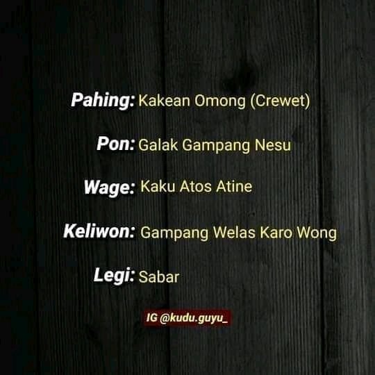 Kamu yang mana?
