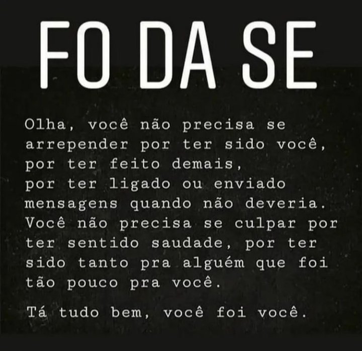 É sobre isso...