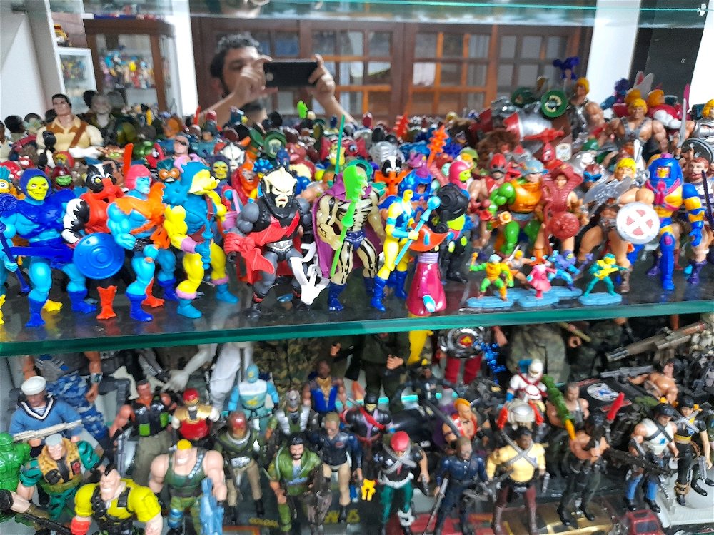 He-man coleção de brinquedos dos anos 80