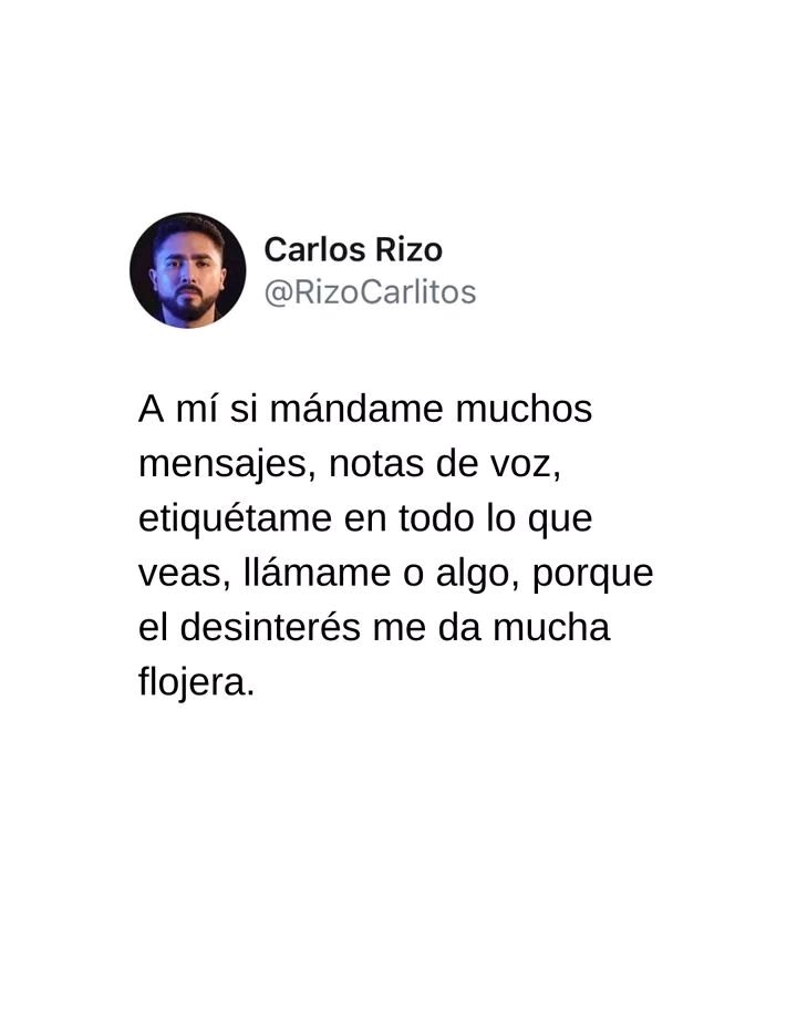Mucha flojera