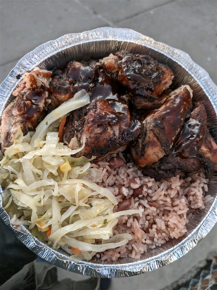 Fresh from the Jamaican food truck