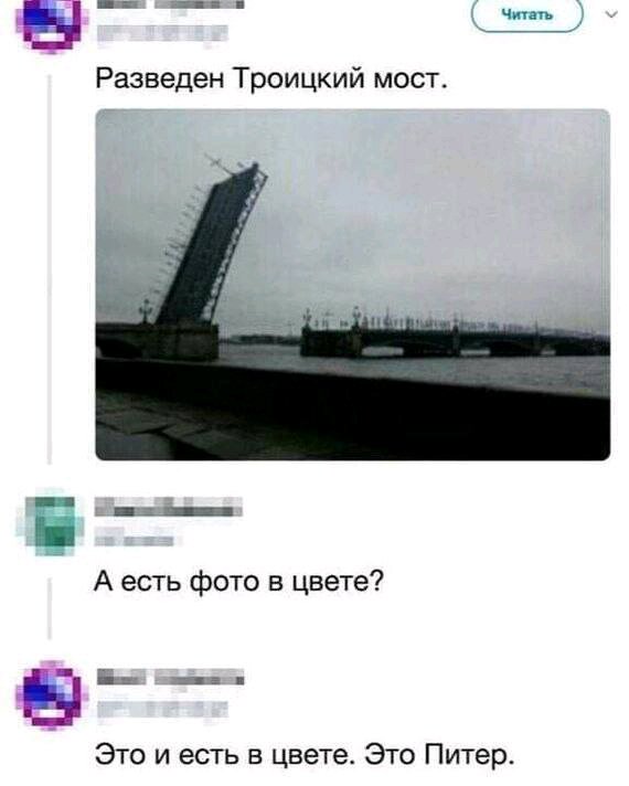 Разведен. Троицкий мост. )))