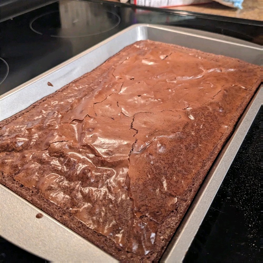 Just made the best fudge brownies!