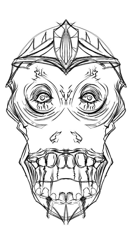 Digital drawing simple sketch