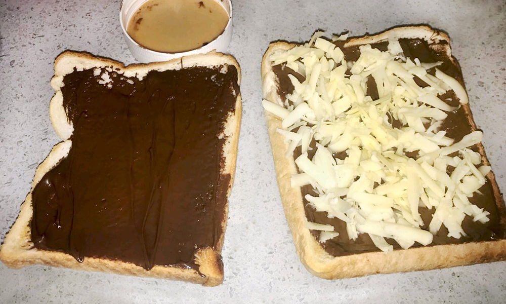Is it just me but does chocolate and cheese seems like a good idea 🤣🤣