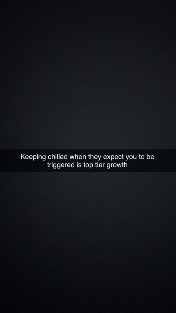 Be calm thats itt