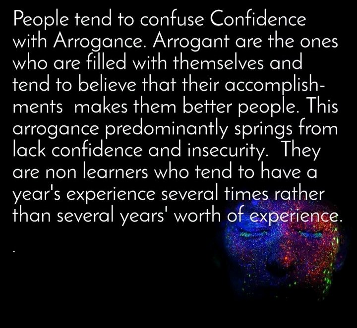 Confidence Vs Arrogance