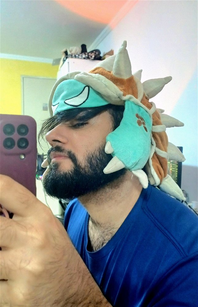 Pra quem gosta de lol olha que fofa a minha toquinha do Rammus kkk