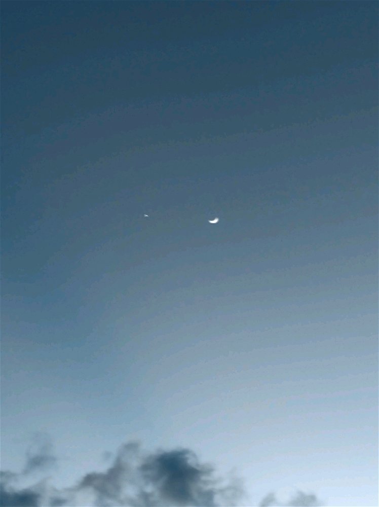 La Luna y Venus.