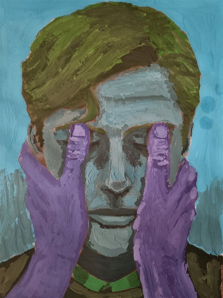Uma das pinturas que fiz de atividade da faculdade