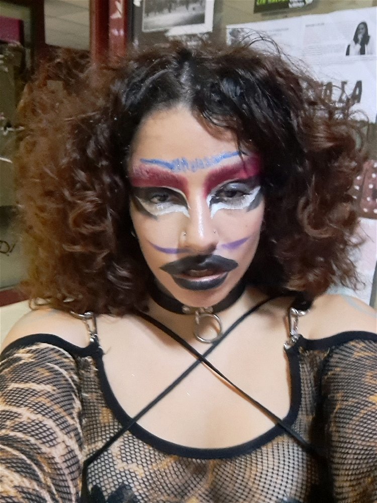 me doing drag for the first time ever! good for a baby drag huh?