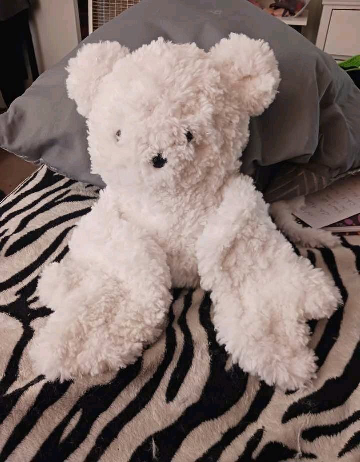 Furry albino bat plush ❤️