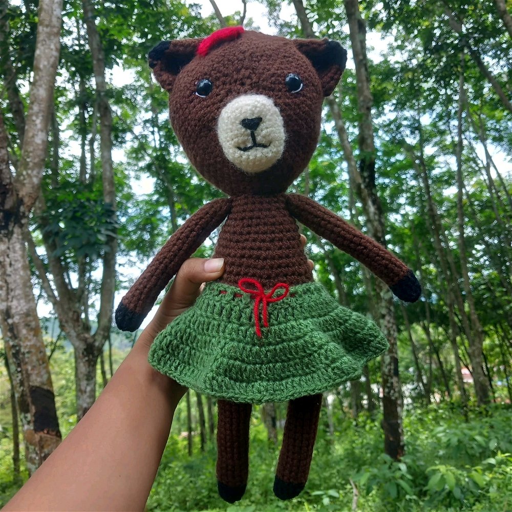 I just made a teddy toy as a gift to my nephew 🥰