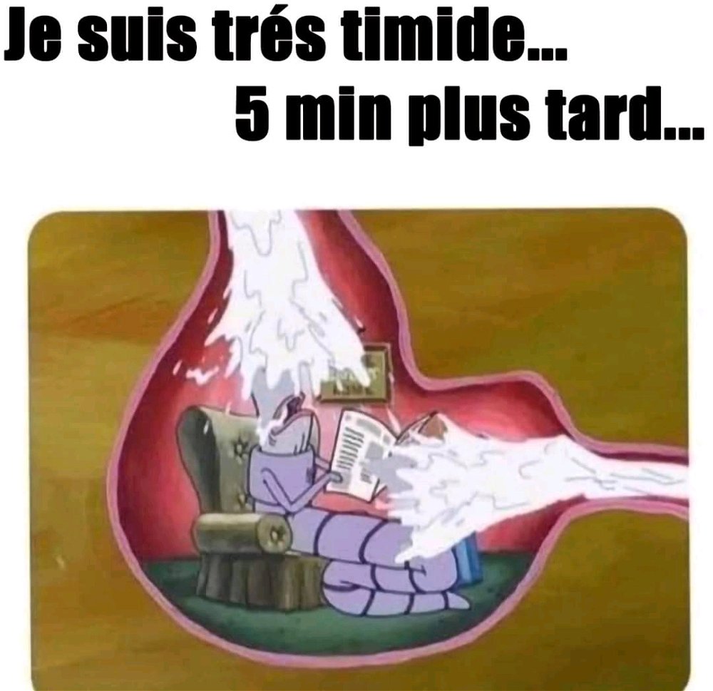 La timidité 🙄