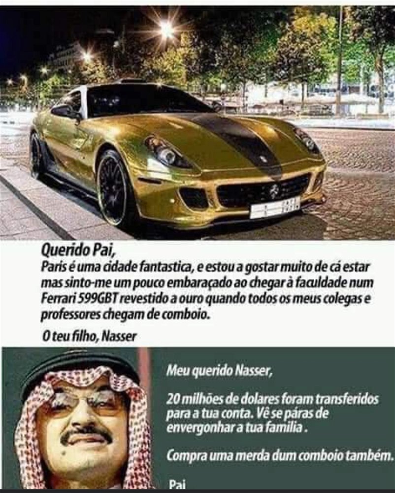 Carta de filho para o pai