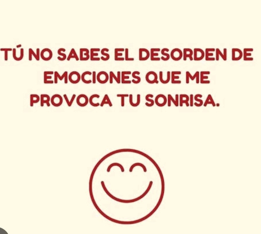 Una sonrisa, una simple sonrisa alegra el día ☺️