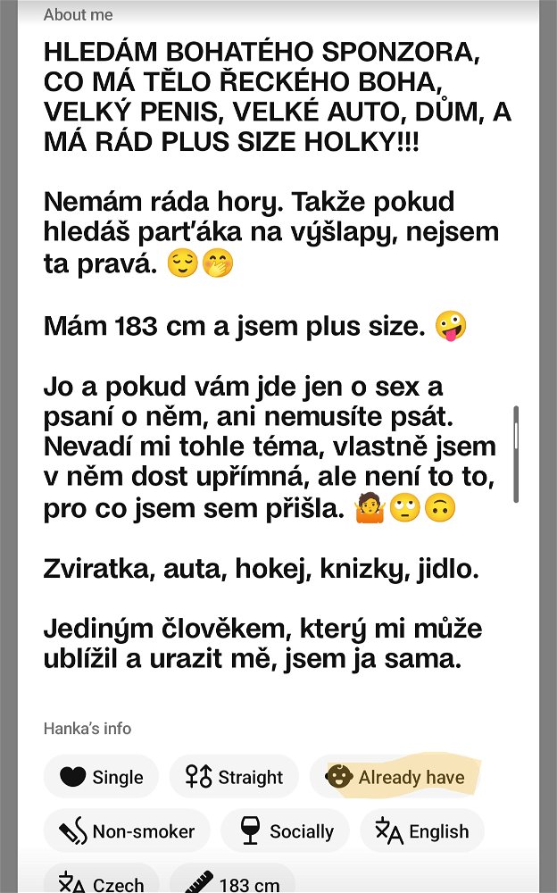 Jaký nejhorší profil jste zatím viděli? 😂