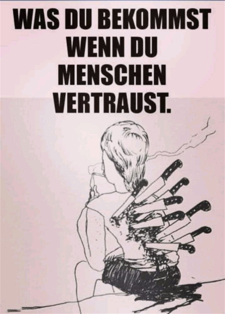 Und dann fragen dich die Leute warum du so introvertiert ist...