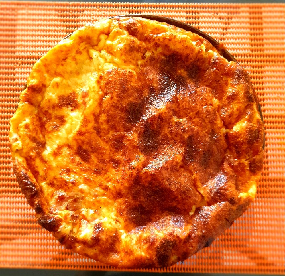 Quiche sans pate/lardons et comté