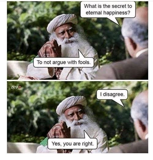 Remember - they're always "right" 😉