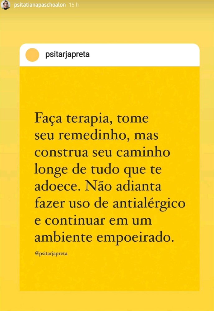 Afaste-se do que te faz mal
