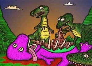 Jurassic park is frightening in the dark