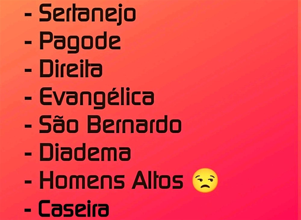 Tá lindo!😍Tá feio!😒