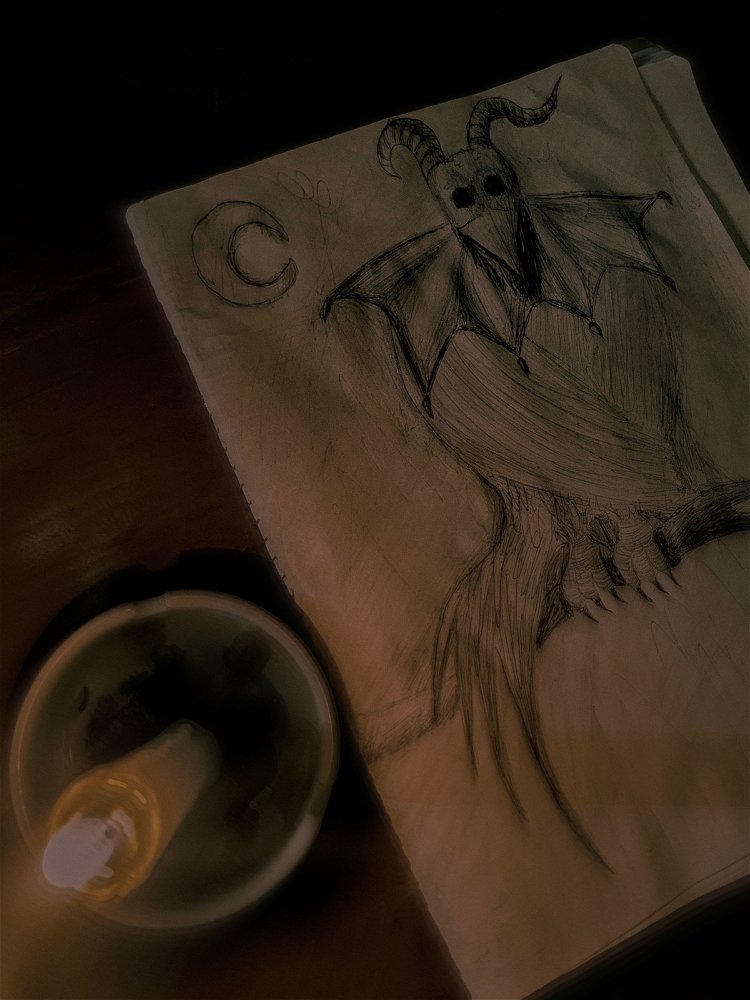 Que opinan de este boceto de personaje que hice por temática hallowen