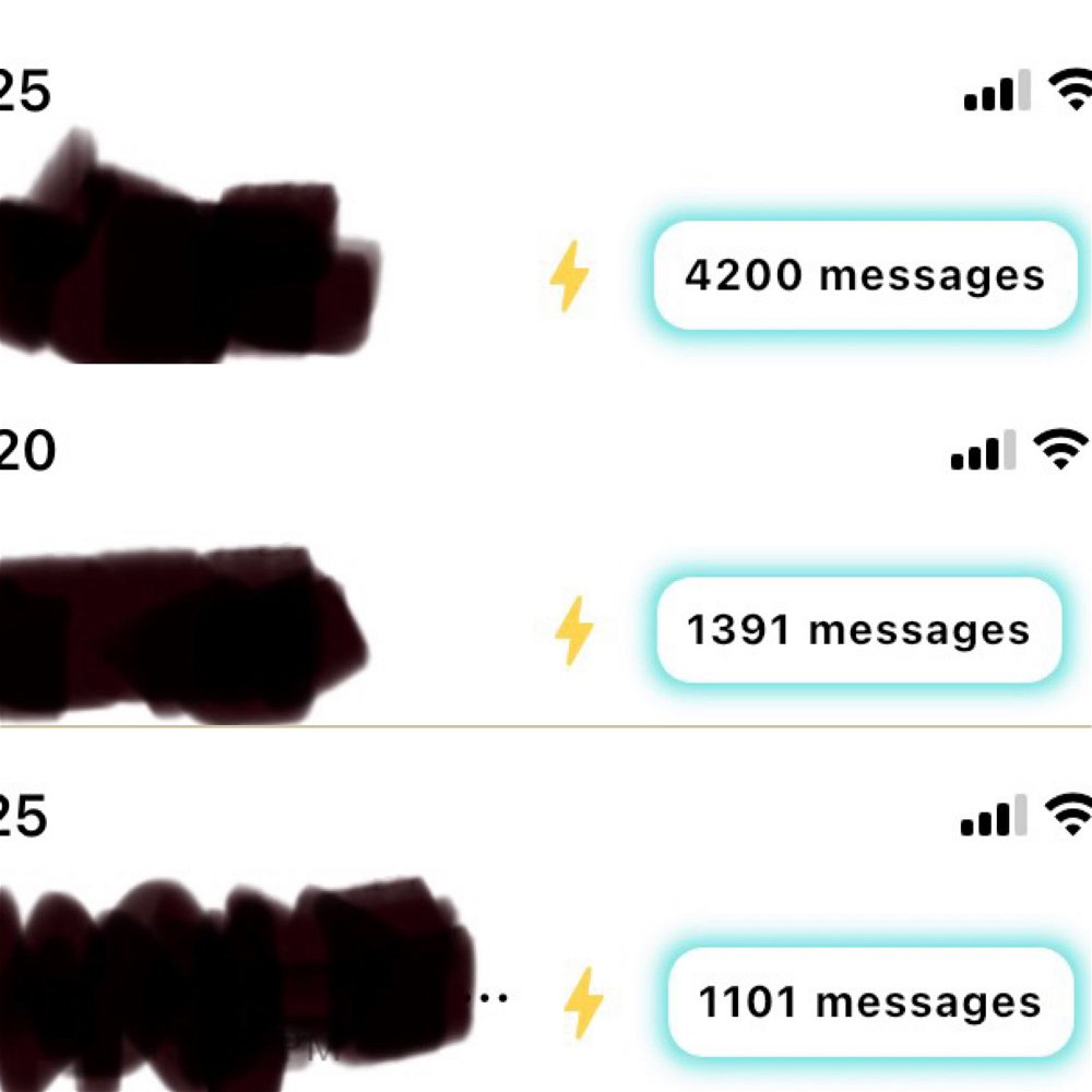 My top three highest conversations throughout my existence in Boo.  
👻💬📱
Do share yours too, cuz I’m feeling nosy 😝😆🧐