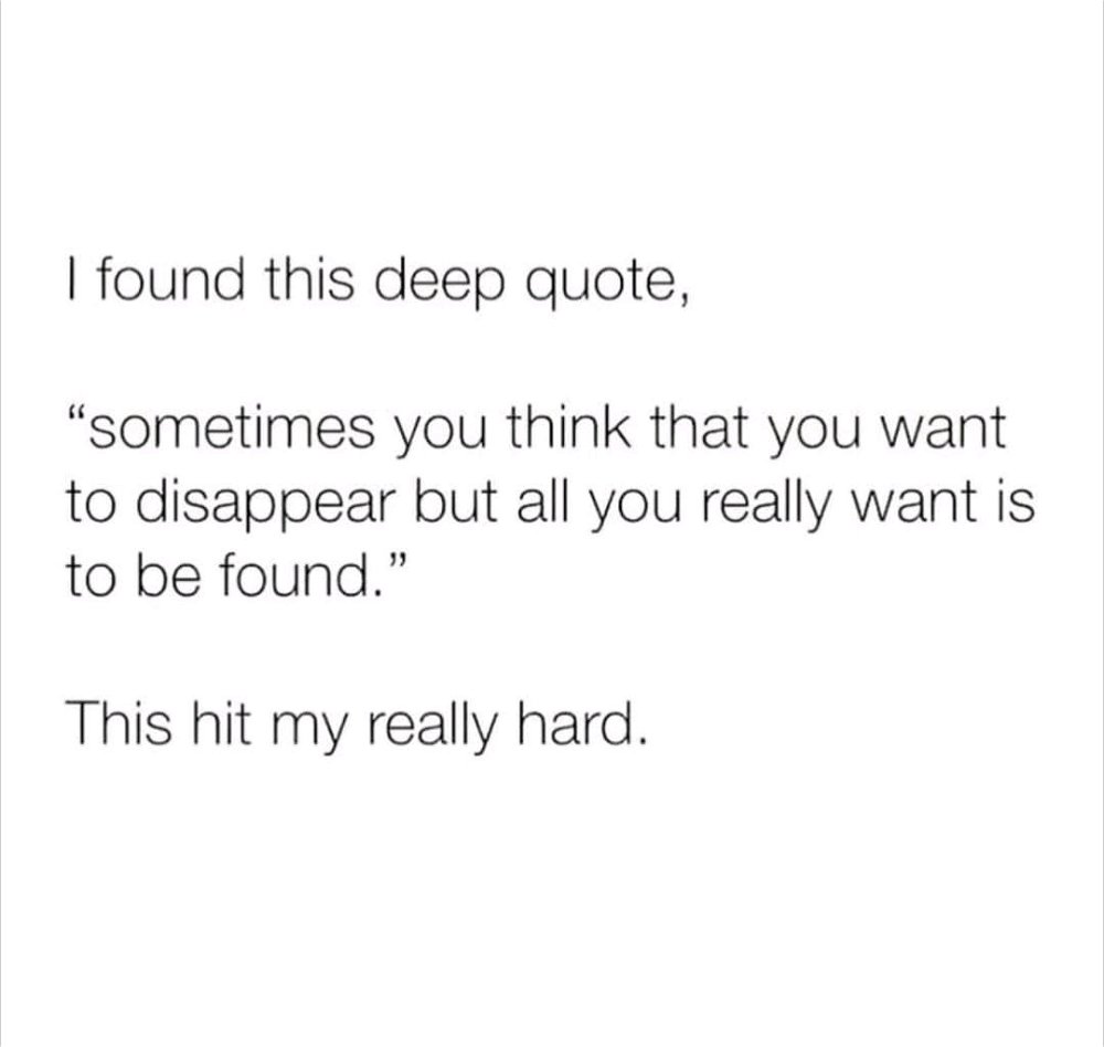 Disappear or Found