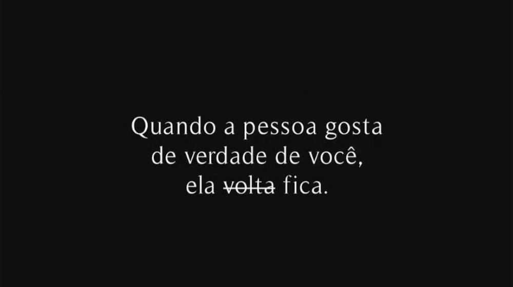 Acredito muito nisso, quem gosta verdadeiramente faz o possível para não ir...
