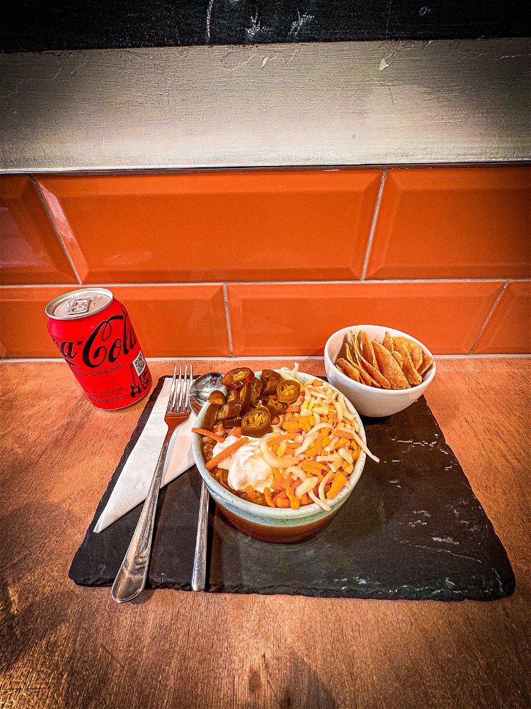 Golden chicken chili