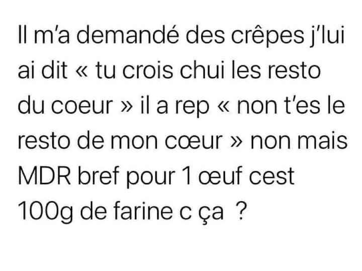 Il m'a demandé