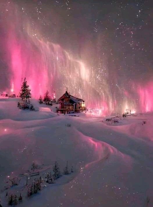 Para los que no conocen Amecameca en México,  así se ve en estas fechas, con sus majestuosas auroras boreales.

:v