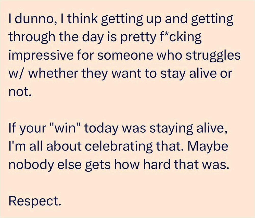 Respect to those who made it through