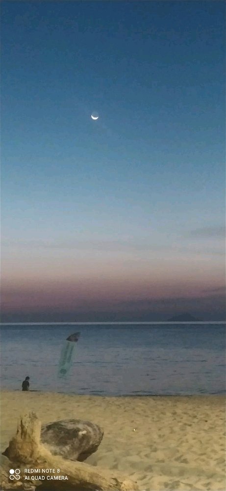 Última noite na praia..