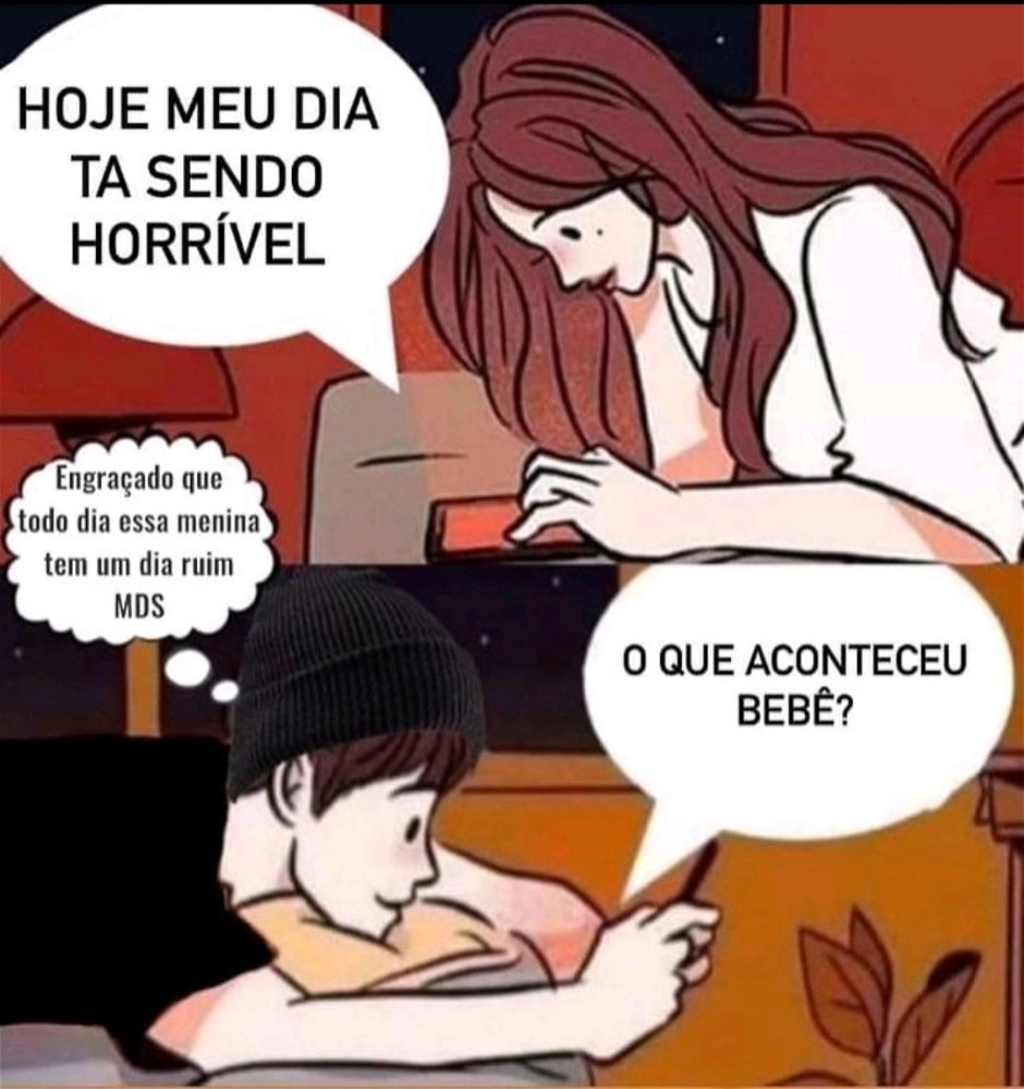 Eita mulher que sofre mds kkkk