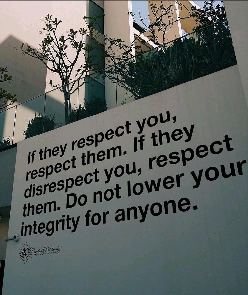 Respect is above all
