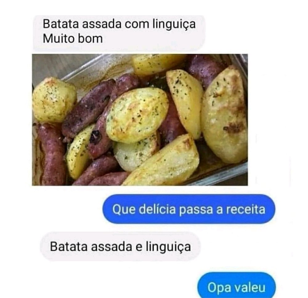 A receita tá aí pô!